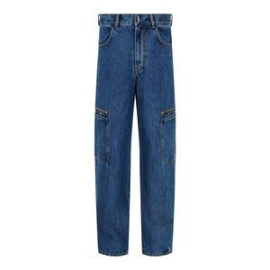 Givenchy Loose-Fit Cargo Jeans Blue Mens